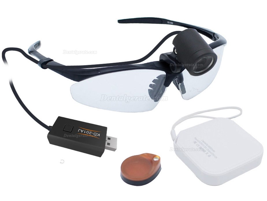 KWS KD-201AJ-5 Zahnarzt Lupenbrille mit Licht LED Medical Scheinwerfer